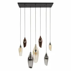 WoonStijl Hanglamp 4+3 cocoon mix glass Sale