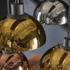 WoonStijl Hanglamp 4+3 disk glass tricolore Sale