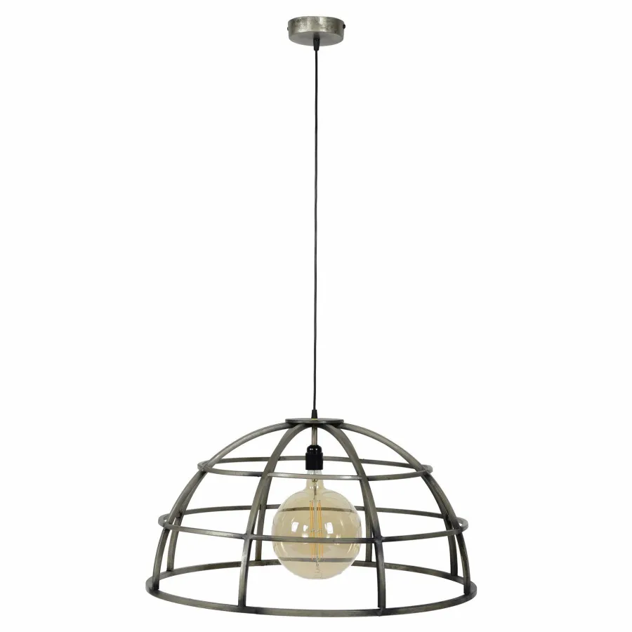 WoonStijl Hanglamp Ø70 dome / Oud zilver Sale