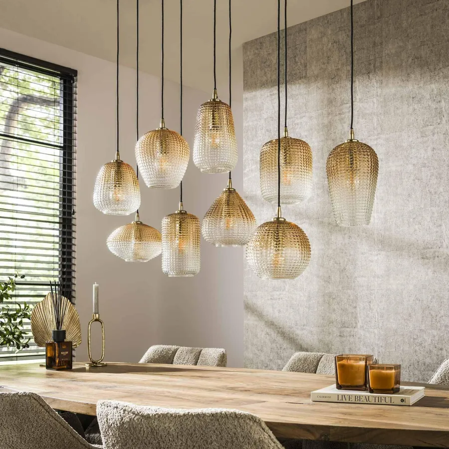 WoonStijl Hanglamp 5+4 dot pattern