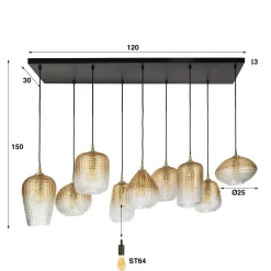 WoonStijl Hanglamp 5+4 dot pattern