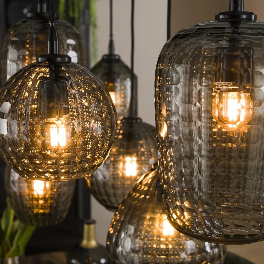 WoonStijl Hanglamp 4+3 hexagon mix Clearance