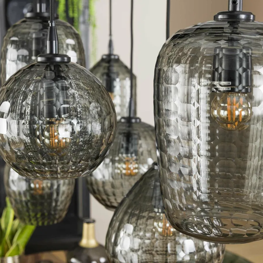 WoonStijl Hanglamp 4+3 hexagon mix Clearance