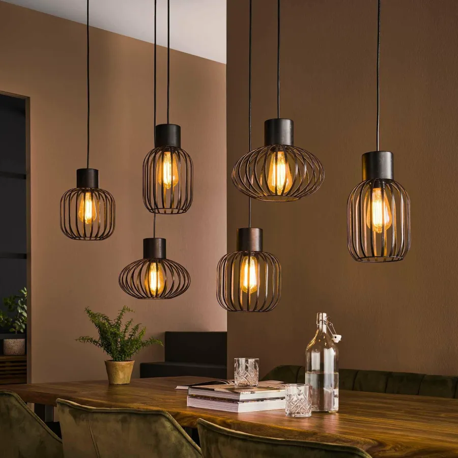 WoonStijl Hanglamp 3+3 mix metal Best