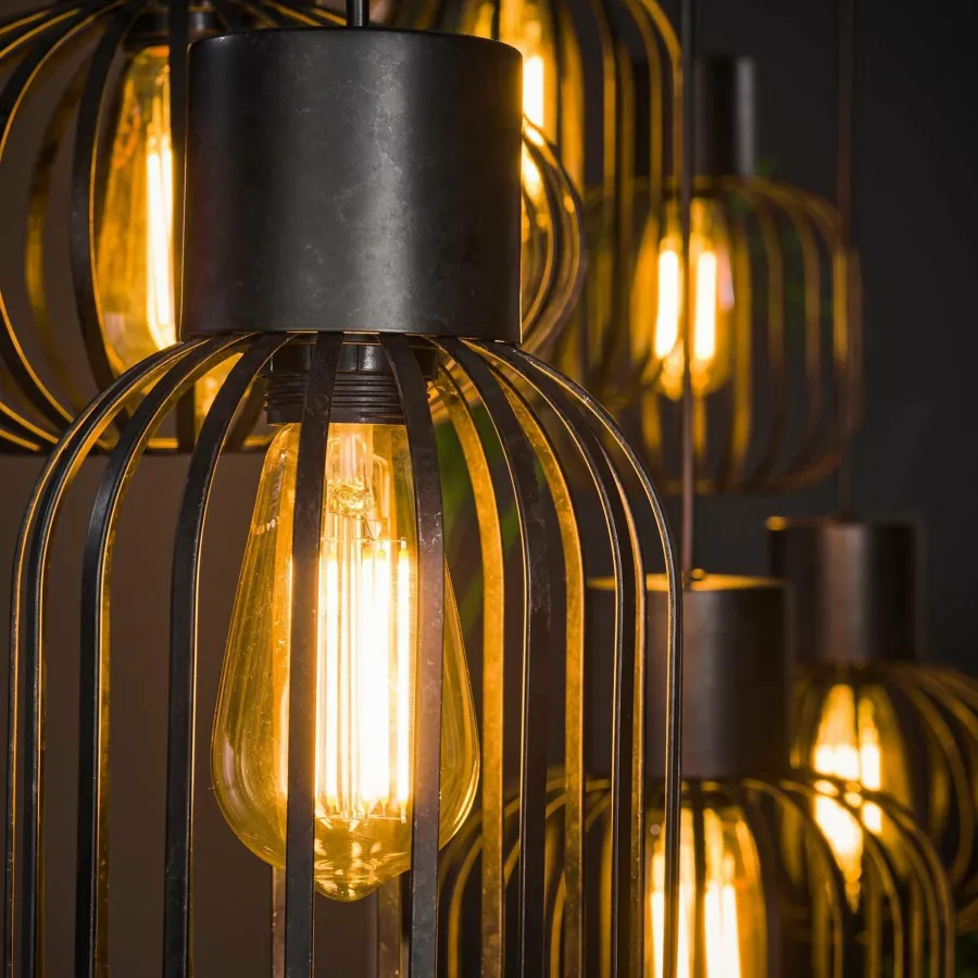 WoonStijl Hanglamp 3+3 mix metal Best