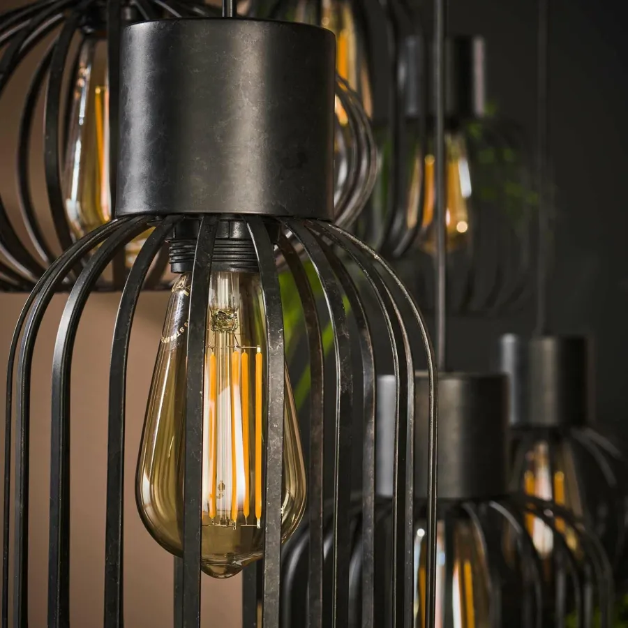 WoonStijl Hanglamp 3+3 mix metal Best