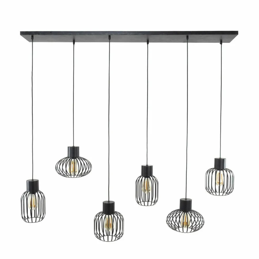 WoonStijl Hanglamp 3+3 mix metal Best