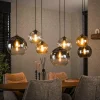 WoonStijl Hanglamp 4+3 multi globe XL Hot