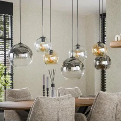 WoonStijl Hanglamp 4+3 multi globe XL Hot
