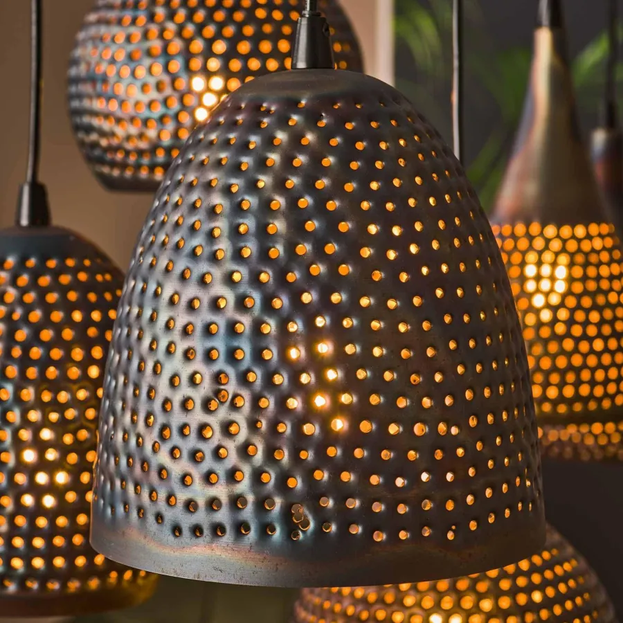 WoonStijl Hanglamp 4+3 punch mix Clearance