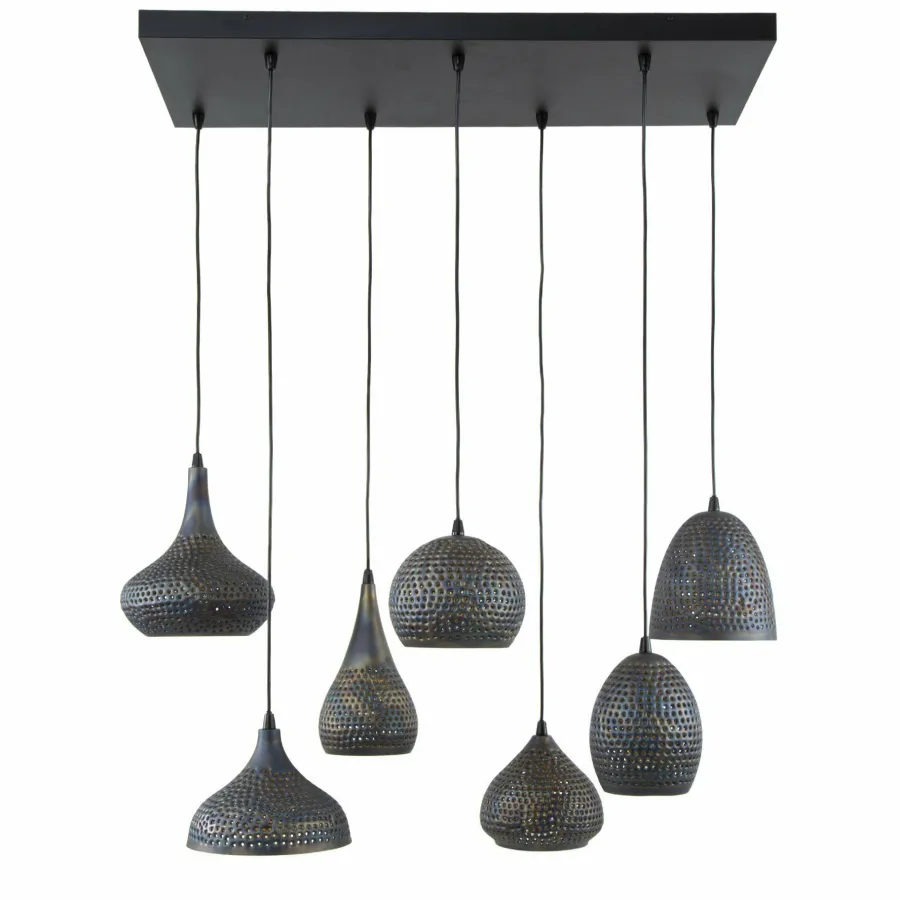 WoonStijl Hanglamp 4+3 punch mix Clearance