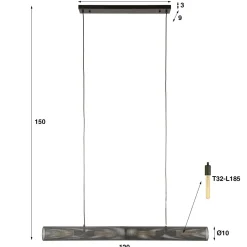 WoonStijl Hanglamp 120 tube mesh Clearance