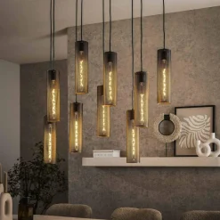 WoonStijl Hanglamp 5+4 tube mesh Discount
