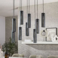 WoonStijl Hanglamp 5+4 tube mesh Discount