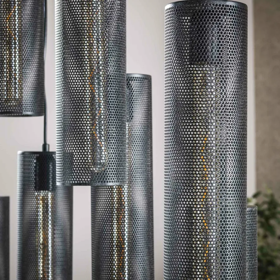 WoonStijl Hanglamp 5+4 tube mesh Discount