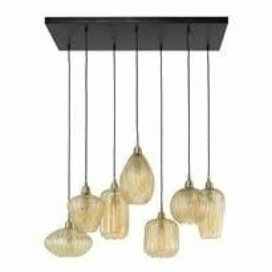 WoonStijl Hanglamp 4+3 V-shape pattern mix Best