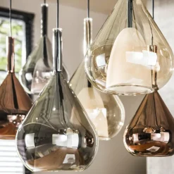 WoonStijl Hanglamp 4+3 wings mix glass