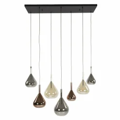 WoonStijl Hanglamp 4+3 wings mix glass