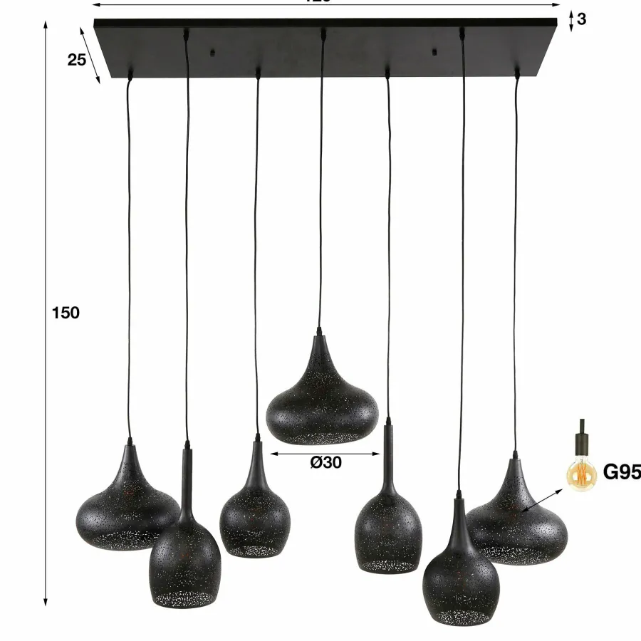 WoonStijl Hanglamp 4+3 zip Online