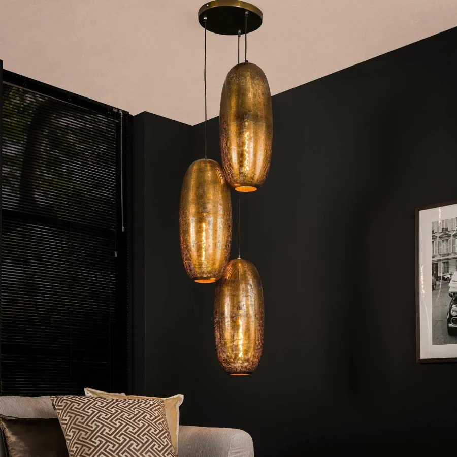 WoonStijl Hanglamp Cosmic getrapt met 3 lampen Discount