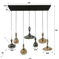 WoonStijl Hanglamp Karaf 4+3 Sale