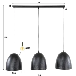 WoonStijl Hanglamp kosmos 3L Sale
