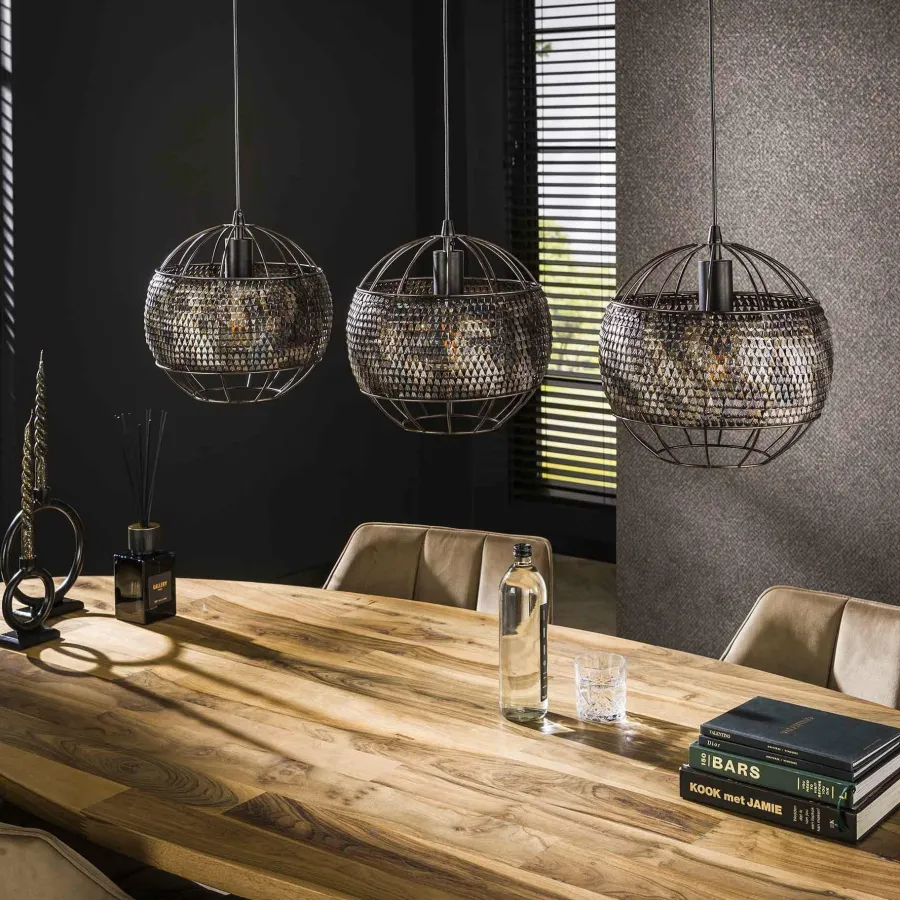 WoonStijl Hanglamp 3L Ø30 armor open Discount