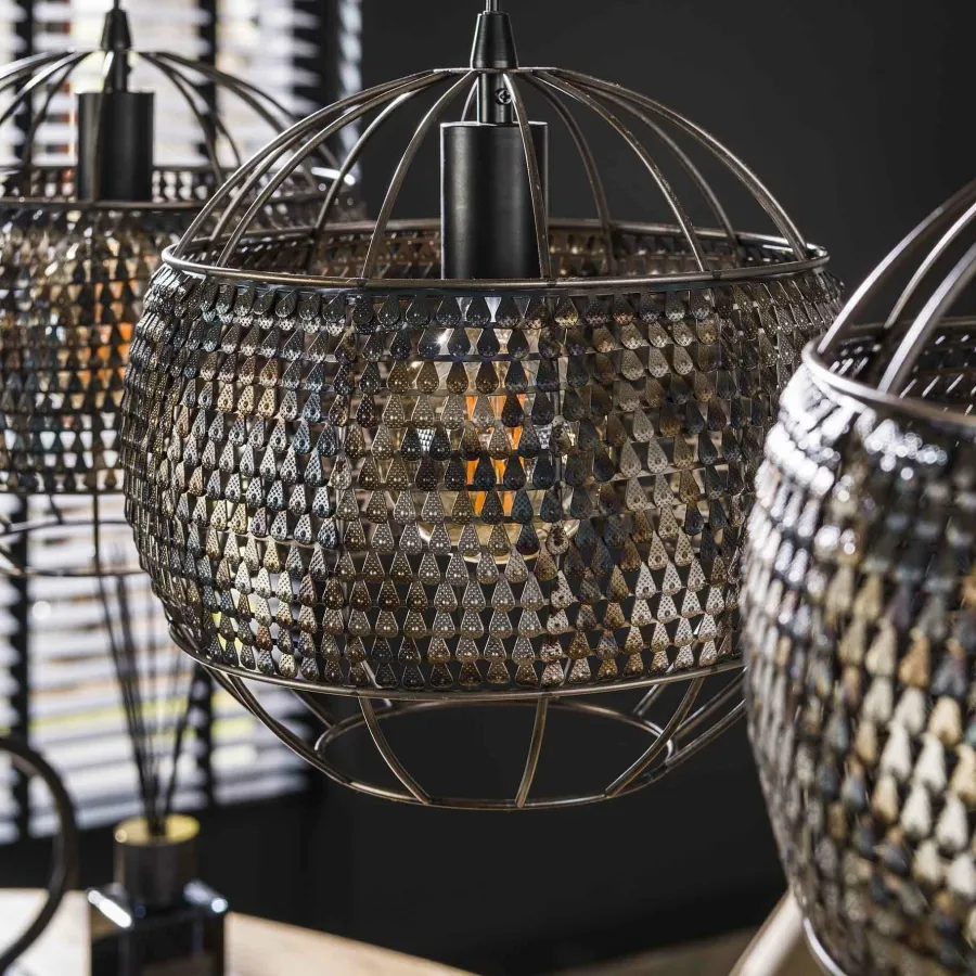 WoonStijl Hanglamp 3L Ø30 armor open Discount