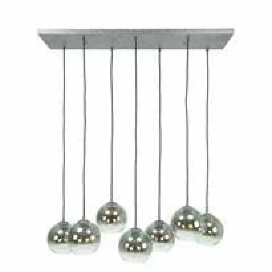 WoonStijl Hanglamp 4+3L bubble shaded