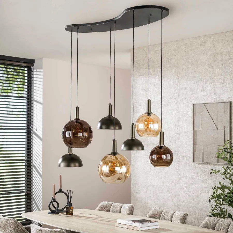 WoonStijl Hanglamp 4+3L Cluster Best