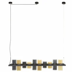 WoonStijl Hanglamp 10L cylinder mixed glass Hot