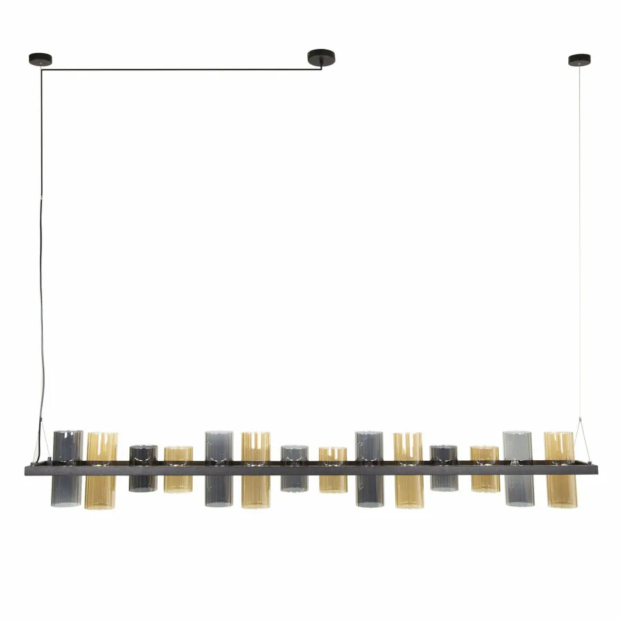 WoonStijl Hanglamp 14L cylinder mixed glass Clearance