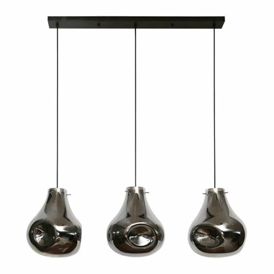 WoonStijl Hanglamp 3L dent glass Hot
