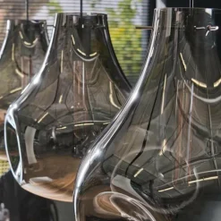 WoonStijl Hanglamp 3L dent glass Hot