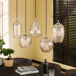 WoonStijl Hanglamp 5L diamond grain mix