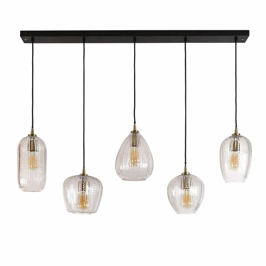 WoonStijl Hanglamp 5L diamond grain mix