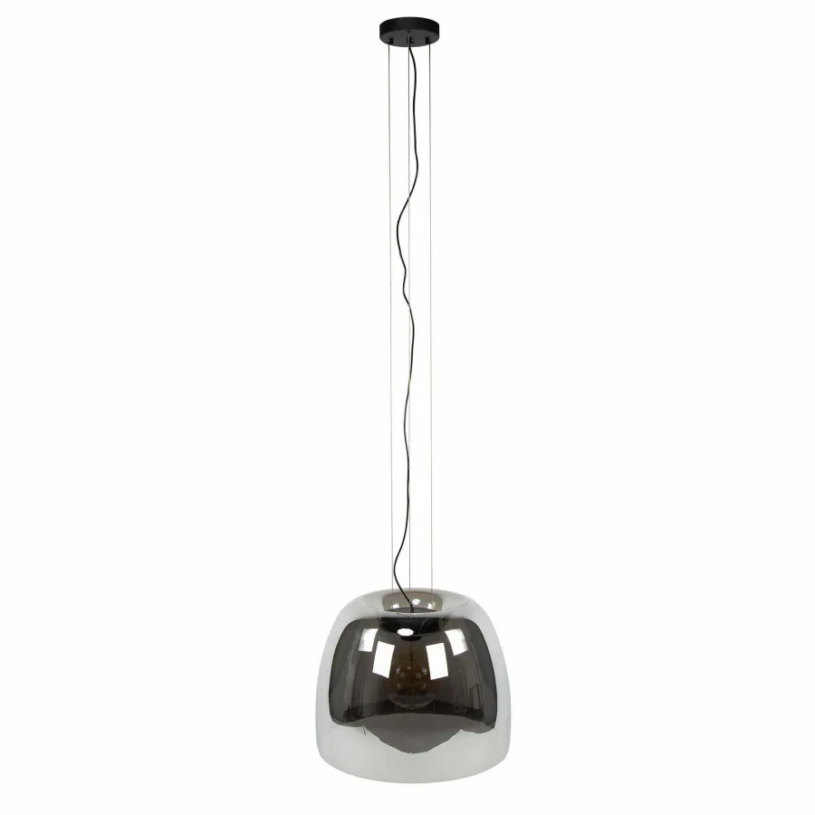 WoonStijl Hanglamp 1L drift XL glass Smoke