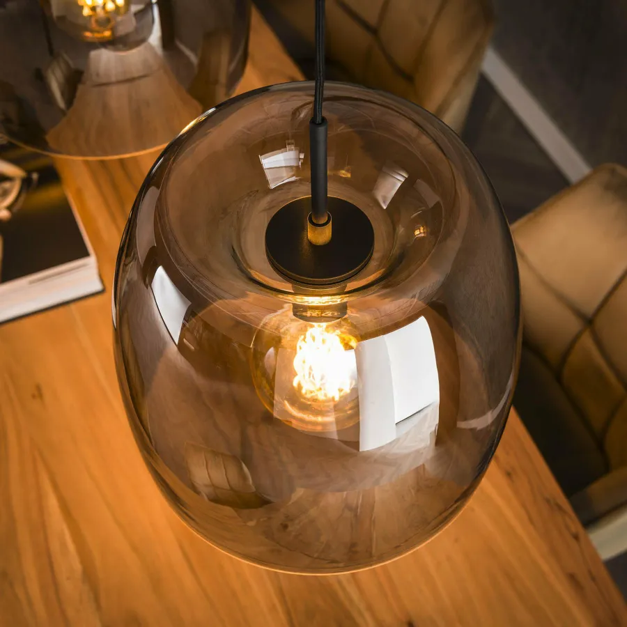 WoonStijl Hanglamp 3L drift glass Outlet