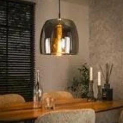 WoonStijl Hanglamp 1L drift glass Smoke grey Outlet