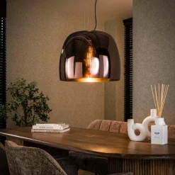 WoonStijl Hanglamp 1L drift XL glass Koper New