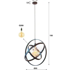 WoonStijl Hanglamp 1L Galaxy Discount