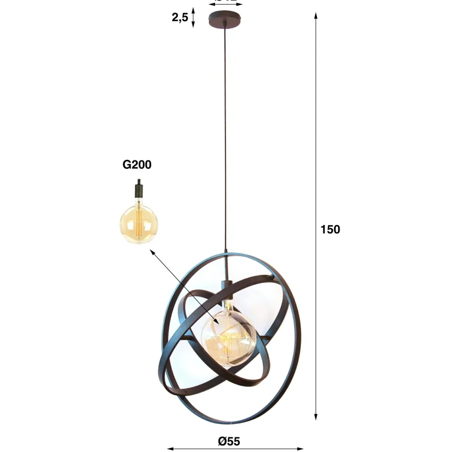 WoonStijl Hanglamp 1L Galaxy Discount