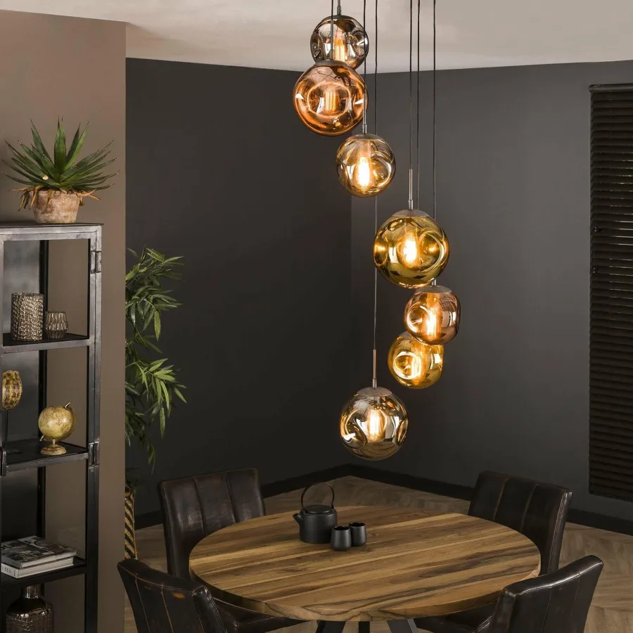 WoonStijl Hanglamp 7L getrapt stellar New