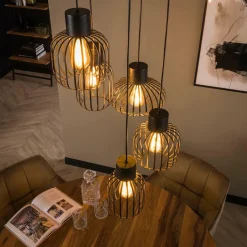 WoonStijl Hanglamp 5L getrapt mix metal Online