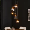 WoonStijl Hanglamp 5L getrapt mix glass shaded Online