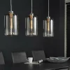 WoonStijl Hanglamp 3L Glass Metallic Grey Sale