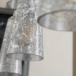 WoonStijl Hanglamp 7L kegel stone