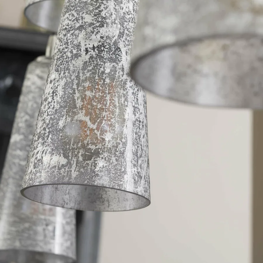 WoonStijl Hanglamp 7L kegel stone