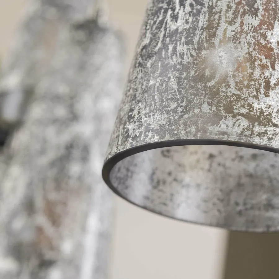 WoonStijl Hanglamp 7L kegel stone