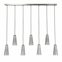 WoonStijl Hanglamp 7L kegel stone